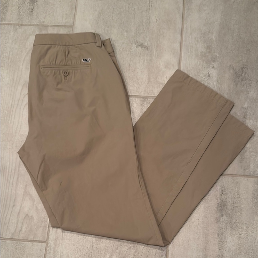 Vineyard Vines Tan Chino Performance Twill Pants